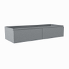 Mondiaz FOGE Meuble sous vasque - 120x45x25cm - 2 tiroirs - softclose - 1 découpe droite - Plata SW1015364