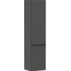 Hansgrohe Xelu Q Armoire haute - 165x40x35cm - 2 portes - poignée noir mat - fermeture douce - charnière à gauche - diamond matt grey SW995252