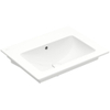 Villeroy & Boch venticello wastafel - zonder kraangat - 65x50cm - met overloop - White Alpine (glans wit) 1025148
