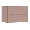 H&R Badmeubelen Juice Meuble sous vasque - 80x45x50cm - angle droit arrondi - 2 tiroirs - poignée intégrée - fraise SW1489003