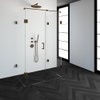 Saniclass Create douchecabine XL 80x120cm profielloos met antikalk en 8mm veiligheidsglas koper SW486545 Saniclass Create douchecabine XL 80x120cm profielloos met antikalk en 8mm veiligheidsglas koper SW486545