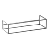BRAUER Believe cadre - 119x30x45,5cm - sans panneau de fond aspect inox brossé SW722086
