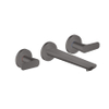 AXOR Citterio C afbouwdeel wastafelkraan - cubic cut - 3-gats - geborsteld zwart SW1152132