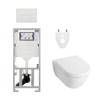 Villeroy Boch Subway 2.0 DirectFlush Toiletset - softclose - geberit reservoir - qeramiq bedieningsplaat rechthoekige knoppen - wit SW791673