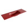 Mondiaz BIG small Fire solid surface inbouw wastafel 140cm midden SW431929 Mondiaz BIG small Fire solid surface inbouw wastafel 140cm midden SW431929