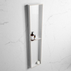 Mondiaz Easy nis 29.5x89.5x8cm voor Inbouw/opbouw 2 open vakken Solid surface Talc/Linen SW643812