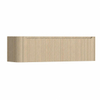 H&R Badmeubelen Juice Wastafelonderkast - 160x45x40cm - linkerhoek afgerond - 3D-front - 2 lades - geïntegreerde greep - french oak SW1260318