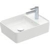 Villeroy & Boch Collaro opzetwastafel rechthoekig met kraangatbank 51x38cm zonder overloop 1 kraangat ceramic+ wit SW358384 Villeroy & Boch Collaro opzetwastafel rechthoekig met kraangatbank 51x38cm zonder overloop 1 kraangat ceramic+ wit SW358384
