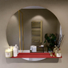 Mondiaz SPOT Miroir de salle de bain - rond 90cm - plan de miroir - couleur Fire SW1235527 Mondiaz SPOT Miroir de salle de bain - rond 90cm - plan de miroir - couleur Fire SW1235527
