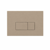 QeramiQ Dely Swirl Toiletset - inbouwreservoir Qeramiq Flush - slim zitting - kunststof taupe bedieningsplaat - rechthoekige knoppen - mat wit SW1578408