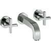 AXOR Citterio jeu de finition couleur pour robinet mural avec poignée en croix sans rosace 22 cm chrome 0467298