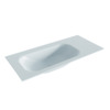 Mondiaz BIG small Clay solid surface inbouw wastafel 100cm links SW428366 Mondiaz BIG small Clay solid surface inbouw wastafel 100cm links SW428366