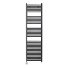 Sanicare Lumara Elektrische Radiator - 170x50cm - 1026W - zilvere thermostaat - linksonder - wifi - aluminium - mat zwart SW1581505