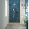 Sealskin Contour Porte coulissante pour niche 120x200 cm, verre de sécurité clair 6 mm Blanc mat SW696333