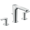 AXOR Citterio C wastafelkraan - 3-gats - voorsprong 13.5cm - met trekwaste - chroom SW1152166