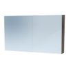 Saniclass Dual spiegelkast 120x70x15 indirecte LED verlichting 2 deuren legno antracite SW242139 Saniclass Dual spiegelkast 120x70x15 indirecte LED verlichting 2 deuren legno antracite SW242139
