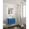 Mondiaz VICA ensemble de meuble de salle de bain - 60cm - meuble sous-vasque jeans - 2 tiroirs - lavabo cloud milieu - sans trou de robinet version XL 60cm de haut SW1090946