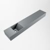 Mondiaz TYNE Fontein - 120x23x12cm - wasbak Links - zonder kraangaten - solid surface - Plata SW1026182