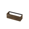 INK Wastafelonderkast - 120x45x40cm - 1 lade - greeploos - met houten keerlijst - MDF - Chocolate SW493840