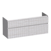 BRAUER Delight Wavy meuble sous-lavabo 140 4 tiroirs softclose - sans poignée - 2 découpes pour siphon - Forest Seashell SW1199542