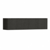 H&R Badmeubelen Juice Wastafelonderkast - 180x45x40cm - linkerhoek afgerond - 3D-front - 2 lades - geïntegreerde greep - basalt SW1260480