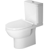 Duravit No.1 pack WC au sol incluant réservoir et abattant de WC 39 x 65,5 x 77,5 cm, blanc SW723797