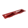 Mondiaz BIG small Fire solid surface inbouw wastafel 170cm dubbel SW426245 Mondiaz BIG small Fire solid surface inbouw wastafel 170cm dubbel SW426245