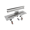 Easy Drain Modulo TAF low douchegoot - 90x6.7cm - met vloerflens - Waterslot: 30mm- RVS geborsteld SW68926