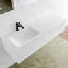 MONDIAZ LAGOM 130cm badmeubel solid surface talc 1 lade Wastafel cloud links 1 kraangat SW408995 MONDIAZ LAGOM 130cm badmeubel solid surface talc 1 lade Wastafel cloud links 1 kraangat SW408995