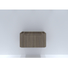 H&R badmeubelen Juice Wastafelonderkast - 80x45x40cm - afgeronde hoeken - 3D-front - 1 lade - geïntegreerde greep - charleston SW867643