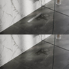 Brauer Caniveau de douche - 50x7x6.7cm - flasque de sol peu profonde - sortie latérale - grille de carrelage réversible - inox SW110917