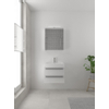 Bruynzeel Bando badmeubelset 60x45cm 1 kraangat 1 wasbak 2 lades met spiegelkast met softclose Composiet glans wit SW383310 Bruynzeel Bando badmeubelset 60x45cm 1 kraangat 1 wasbak 2 lades met spiegelkast met softclose Composiet glans wit SW383310