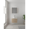 Bruynzeel Combo badmeubelset 60x45cm 1 wasbak 2 lades met spiegelkast met softclose ceramic bardolino SW383510 Bruynzeel Combo badmeubelset 60x45cm 1 wasbak 2 lades met spiegelkast met softclose ceramic bardolino SW383510