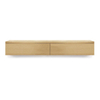 Looox Wood collection Base Block 200x30x40cm 2 tiroirs chêne old grey SW405442