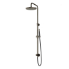 Hotbath Cobber M438 ensemble de douche pluie avec inverseur et flexible de douche de 150 cm avec douche principale ronde de 30 cm douchette à main fer vieilli SW440515