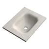 BRAUER Dune Medium Lavabo - 60cm - 1 cuve - 0 trous de robinet - pierre frittée - Ivory Travertin SW1477942