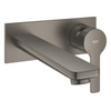 Grohe Lineare Waterbesparend Afbouwdeel - voor inbouw wandkraan - L-Size - uitloop 20.7cm - brushed hard graphite (antraciet) SW444192