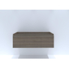 H&R Badmeubelen Matrix Meuble sous-lavabo - 120x44.8x40cm - façade 3D - 1 tiroir - sans poignées avec profil de prise en main - charleston SW758197