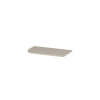 INK Concept R Plan vasque - 40x22x1.7cm - pour meuble sous-lavabo de lave-mains arrondi à gauche - Céramique - Travertin mat SW1406263