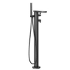 Crosswater Wisp badkraan thermostatisch 98.2cm vrijstaand uitloop 30cm met handdouche mat zwart SW451371 Crosswater Wisp badkraan thermostatisch 98.2cm vrijstaand uitloop 30cm met handdouche mat zwart SW451371