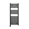 Sanicare Lumara Elektrische Radiator - 120x50cm - 750W - zwarte thermostaat - linksonder - wifi - aluminium - mat zwart SW1581495