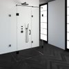 Saniclass Create douchecabine XL 90x120cm profielloos met antikalk en 8mm veiligheidsglas zwart mat SW223703 Saniclass Create douchecabine XL 90x120cm profielloos met antikalk en 8mm veiligheidsglas zwart mat SW223703