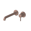 Hotbath Buddy Afbouwdeel ten behoeve van inbouw Wastafelkraan - 18cm - PVD - geborsteld koper SW1246252