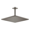 GROHE Rainshower Mono 310 Cube Douche de tête - 31x31cm - 1 jet - bras de plafond 14,2cm - graphite dur brossé SW439102