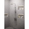 Saniclass Brauer Stuttgart showerpipe met 20cm douchekop chroom SW2101 Saniclass Brauer Stuttgart showerpipe met 20cm douchekop chroom SW2101