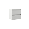 Saniclass Chacito Badkamermeubelset - 60x40x55cm - keramische wastafel glans wit - 1 wasbak - 1 kraangat - 2 lades - mat wit SW1440717