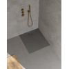 Riho Nuvia receveur de douche - 90x80cm - antibactérien - purite - gris pierre SW1585114