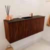 Mondiaz JOYA 100cm meuble de toilette - couleur Ruby - Vasque FAYE position Milieu 1 trou de robinet couleur Urban. SW1421829