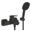 Grohe Cubeo Badkraan - met omstel - S koppelingen - inclusief handdouche en doucheslang - matte black (mat zwart) SW1185541