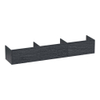 BRAUER Embrace meuble sous-lavabo - 219.8x35x45.5cm - avec 3 tiroirs à fermeture en douceur - sans poignées - 0 découpes pour siphon - Damascus SW1200318